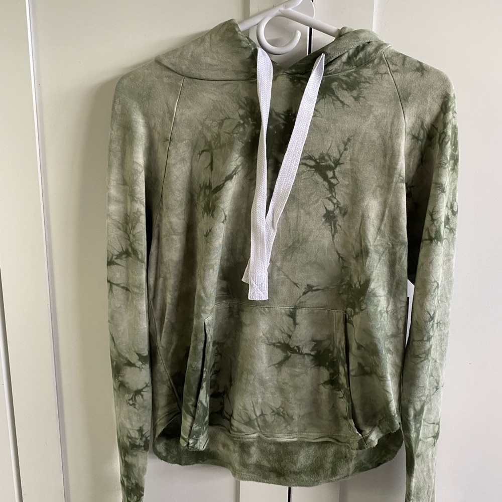 Glyder green, tie-dye, extra small hoodie - Picture 3 of 5